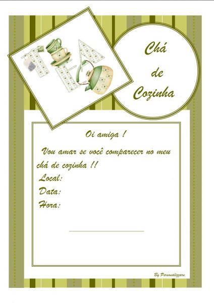 Convite Tea verde