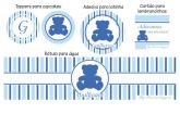 Kit festa personalizada - Urso azul